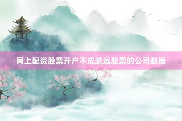网上配资股票开户不成疏远股票的公司数据